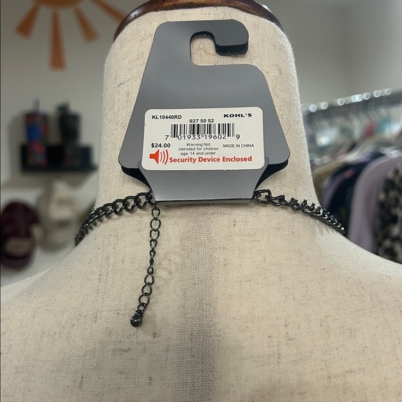 Apt 9 Red and Black Multi-Strand Necklace - Picture 5 of 6